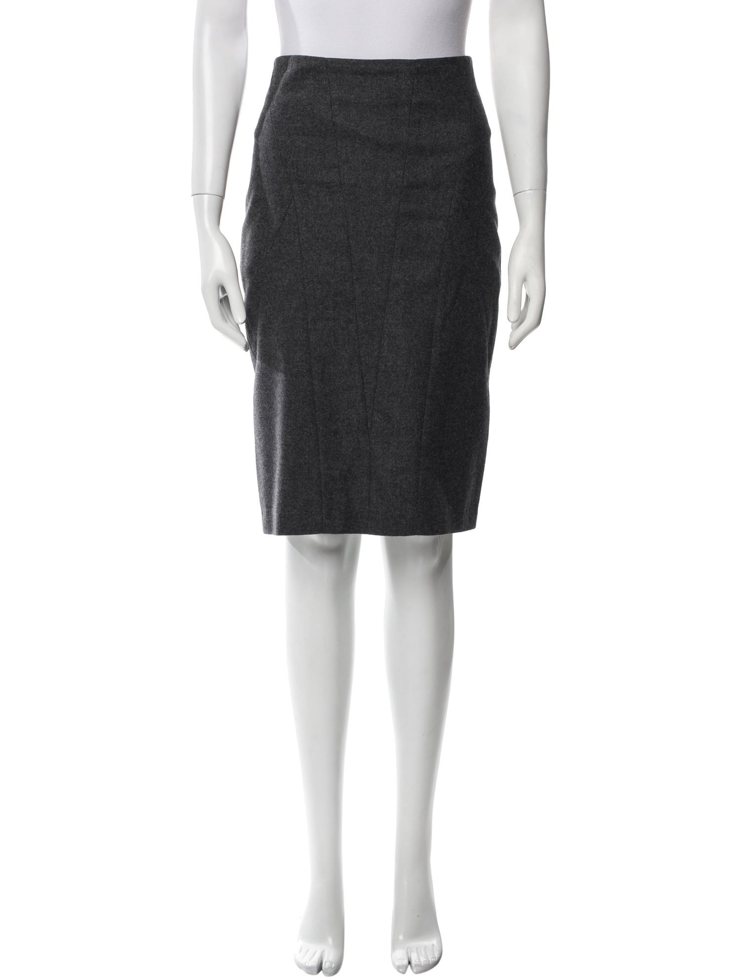Brunello Cucinelli Virgin Wool Knee-Length Skirt